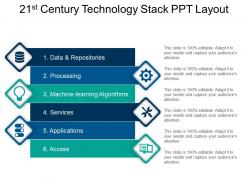 21st century technology stack ppt layout