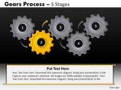 22 gears process 5 stages style 1 powerpoint slides and ppt