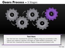 22 gears process 5 stages style 1 powerpoint slides and ppt