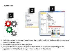 25916232 style variety 1 gears 4 piece powerpoint presentation diagram infographic slide