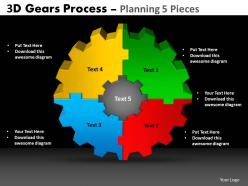 23 3d gears process planning 5 pieces