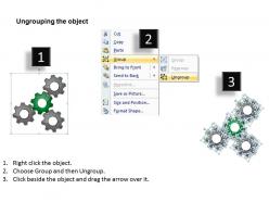 57138464 style variety 1 gears 4 piece powerpoint presentation diagram infographic slide