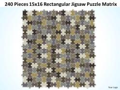 240 Pieces 15x16 Rectangular Jigsaw Puzzle Matrix Powerpoint templates 0812