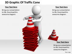 2413 3d graphic of traffic cone ppt graphics icons powerpoint