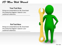 2413 3d man with wrench ppt graphics icons powerpoint