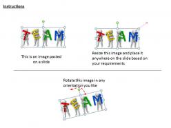 2413 3d men with team graphic ppt graphics icons powerpoint