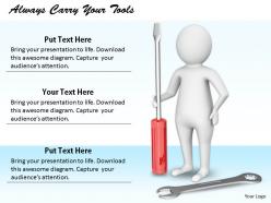 2413 Always Carry Your Tools Ppt Graphics Icons Powerpoint