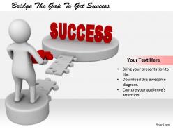 2413 bridge the gap to get success ppt graphics icons powerpoint