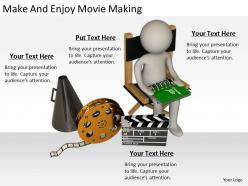 2413 business ppt diagram make and enjoy movie making powerpoint template