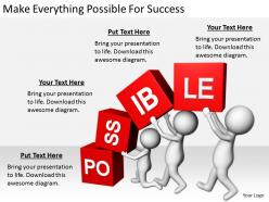 2413 business ppt diagram make everything possible for success powerpoint template