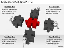 2413 business ppt diagram make good solution puzzle powerpoint template