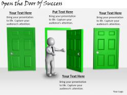 2413 business ppt diagram open the door of success powerpoint template