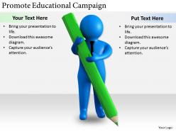 2413 business ppt diagram promote educational campaign powerpoint template