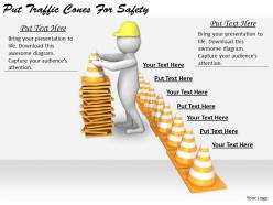 2413 business ppt diagram put traffic cones for safety powerpoint template