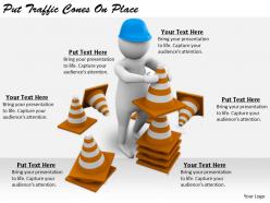 2413 business ppt diagram put traffic cones on place powerpoint template