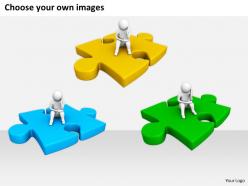 2413 business ppt diagram red puzzle with 3d man powerpoint template