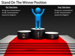 2413 business ppt diagram stand on the winner position powerpoint template