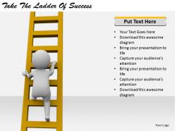 2413 business ppt diagram take the ladder of success powerpoint template