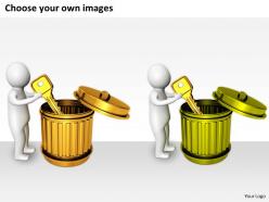 2413 business ppt diagram throw waste key in trash powerpoint template