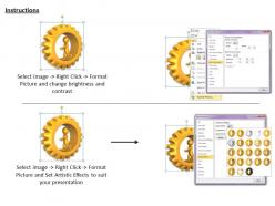 2413 follow the golden gear ppt graphics icons powerpoint