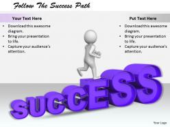 2413 follow the success path ppt graphics icons powerpoint
