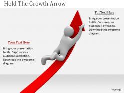 2413 hold the growth arrow ppt graphics icons powerpoint