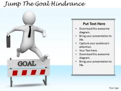2413 jump the goal hinderance ppt graphics icons powerpoint