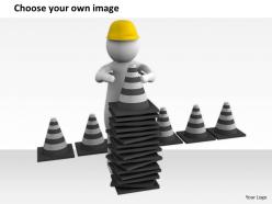 2413 keep traffic cones at right place ppt graphics icons powerpoint