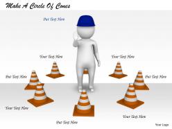 2413 make a circle of cones ppt graphics icons powerpoint