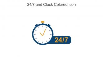 24 7 And Clock Colored Icon In Powerpoint Pptx Png And Editable Eps Format