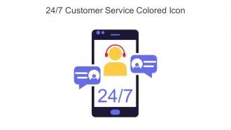 24 7 Customer Service Colored Icon In Powerpoint Pptx Png And Editable Eps Format