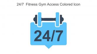 24 7 Fitness Gym Access Colored Icon In Powerpoint Pptx Png And Editable Eps Format