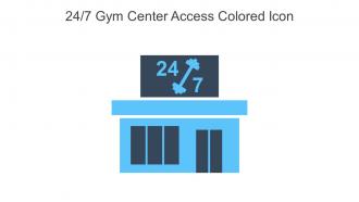 24 7 Gym Center Access Colored Icon In Powerpoint Pptx Png And Editable Eps Format