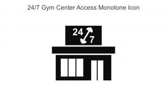 24 7 Gym Center Access Monotone Icon In Powerpoint Pptx Png And Editable Eps Format