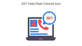 24 7 Help Desk Colored Icon In Powerpoint Pptx Png And Editable Eps Format