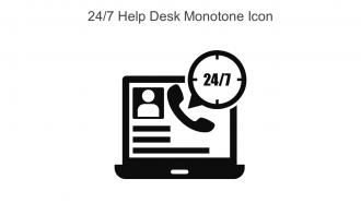 24 7 Help Desk Monotone Icon In Powerpoint Pptx Png And Editable Eps Format