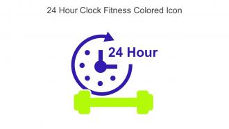 24 Hour Clock Fitness Colored Icon In Powerpoint Pptx Png And Editable Eps Format