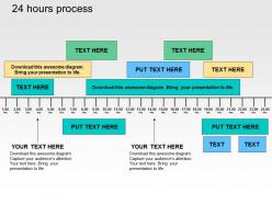 24 hour process flat powerpoint design