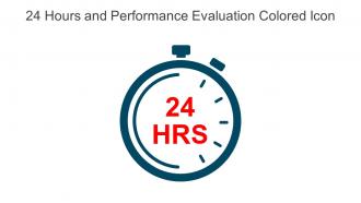 24 Hours And Performance Evaluation Colored Icon In Powerpoint Pptx Png And Editable Eps Format