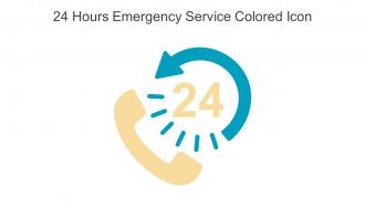 24 Hours Emergency Service Colored Icon In Powerpoint Pptx Png And Editable Eps Format