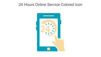 24 Hours Online Service Colored Icon In Powerpoint Pptx Png And Editable Eps Format
