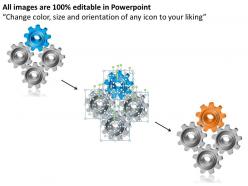 86825873 style variety 1 gears 4 piece powerpoint presentation diagram infographic slide
