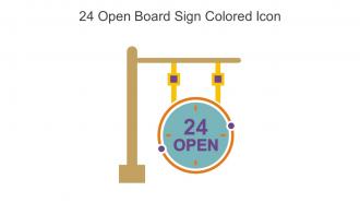 24 Open Board Sign Colored Icon In Powerpoint Pptx Png And Editable Eps Format