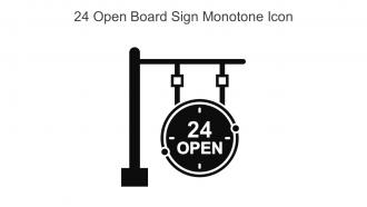 24 Open Board Sign Monotone Icon In Powerpoint Pptx Png And Editable Eps Format