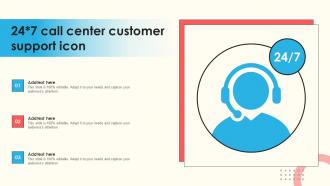24x7 Call Center Customer Support Icon
