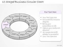 2502 business ppt diagram 10 staged business circular chart powerpoint template