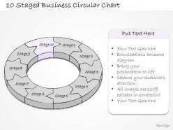 2502 business ppt diagram 10 staged business circular chart powerpoint template