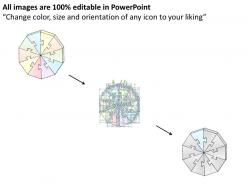 37255007 style division pie-jigsaw 10 piece powerpoint presentation diagram infographic slide