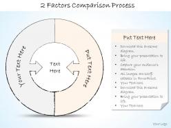 2502 business ppt diagram 2 factors comparison process powerpoint template