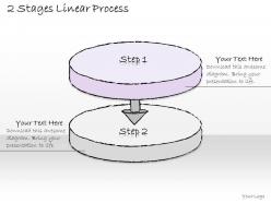 2502 business ppt diagram 2 stages linear process powerpoint template